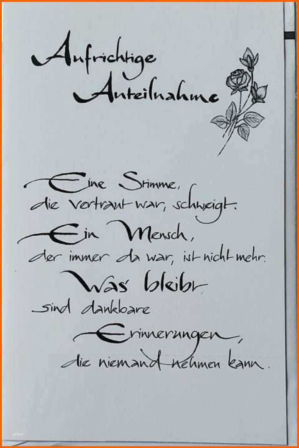 Angepasst 25 Frisch Kondolenzschreiben Vorlage
