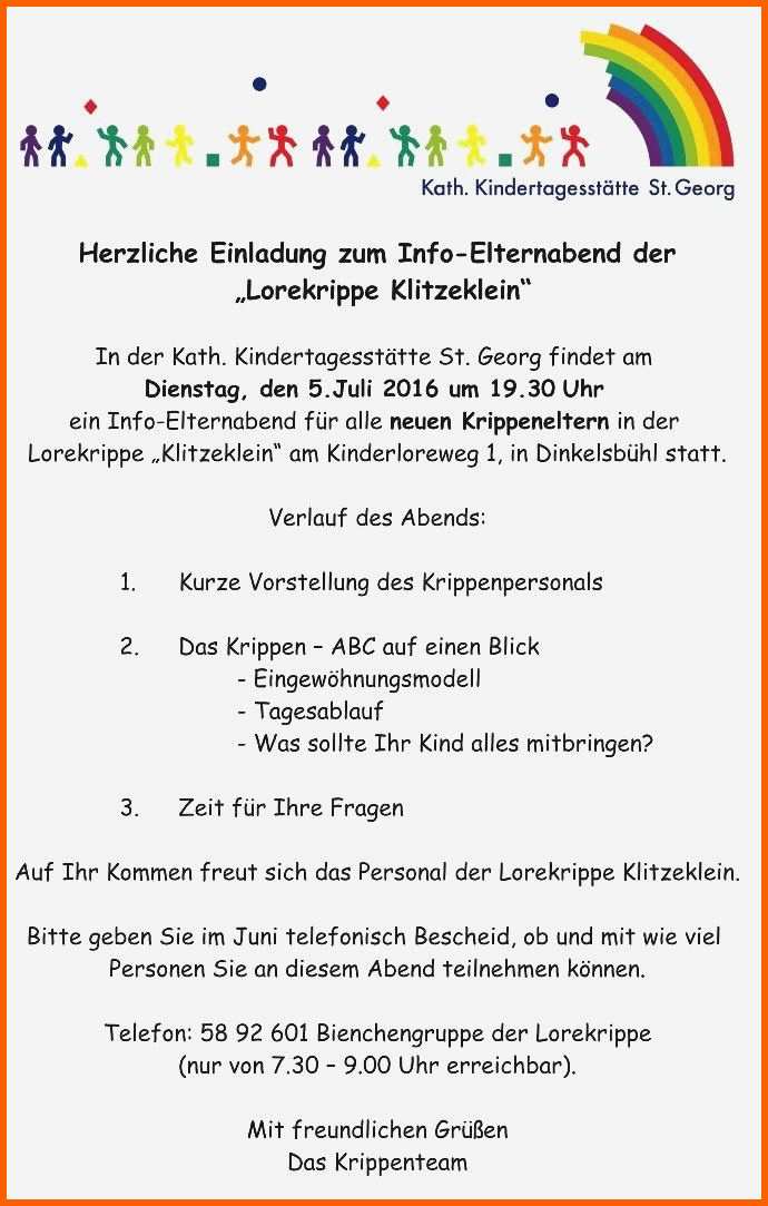 Angepasst 30 Genial Bild Elternbrief Kindergarten Vorlage