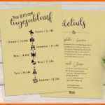 Angepasst Ablaufplan Hochzeit Vorlage