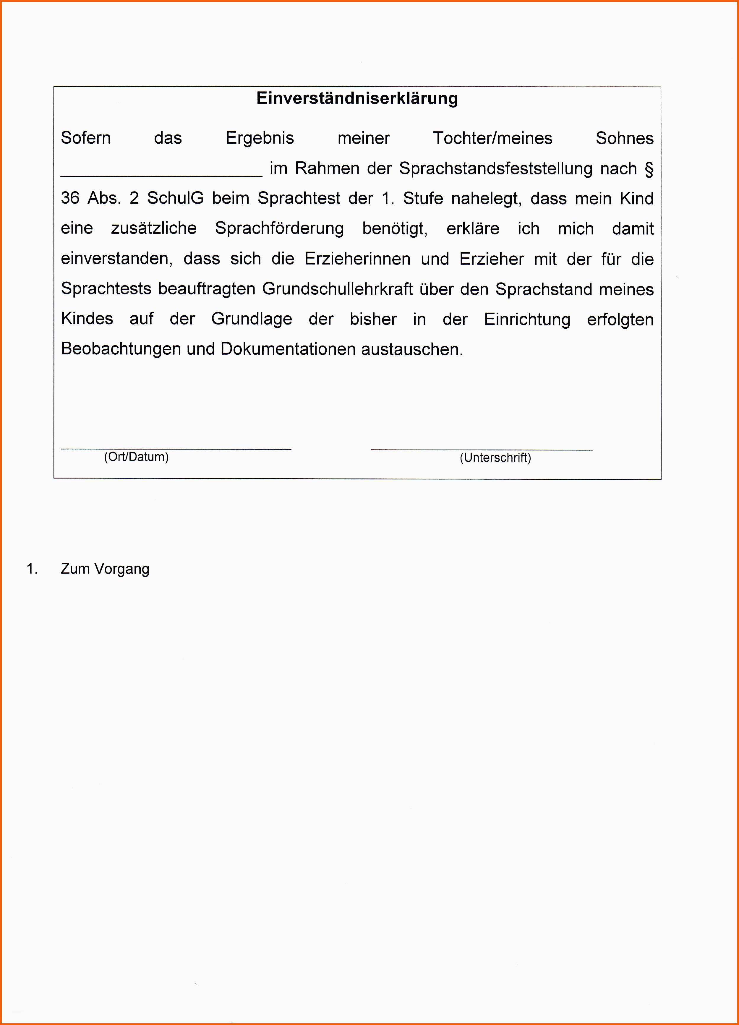 Angepasst Anschreiben Der Grundschule Zur Sprachstandfestellung