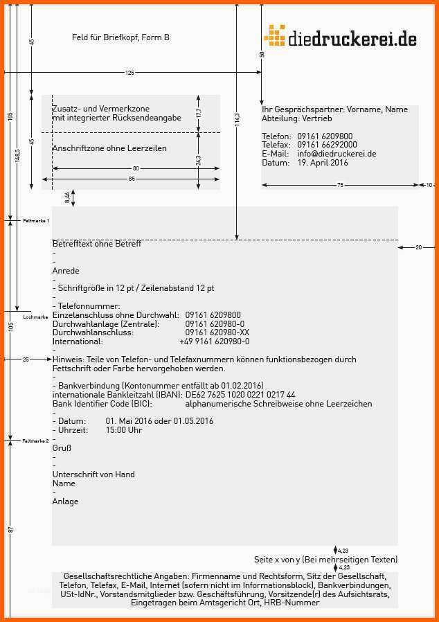 Angepasst Aufbau Geschäftsbrief Nach Din 5008 Inkl Vorlage