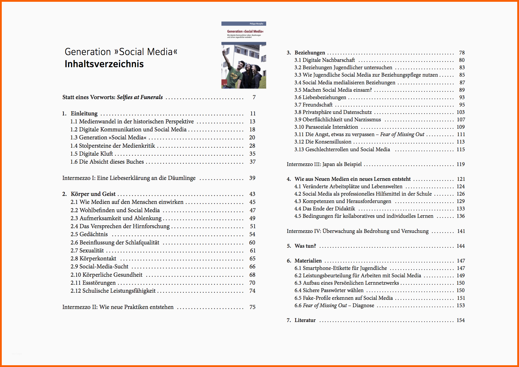 Angepasst Buch Generation social Media
