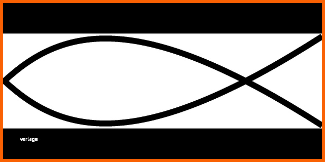Angepasst Christliche Fisch Symbol Jesus · Kostenlose Vektorgrafik