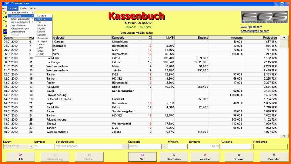 Angepasst Datev Kassenbuch Vorlage Excel – Vorlagen 1001