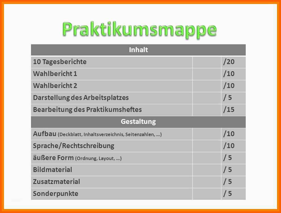 Angepasst Deckblatt Praktikumsmappe Vorlage