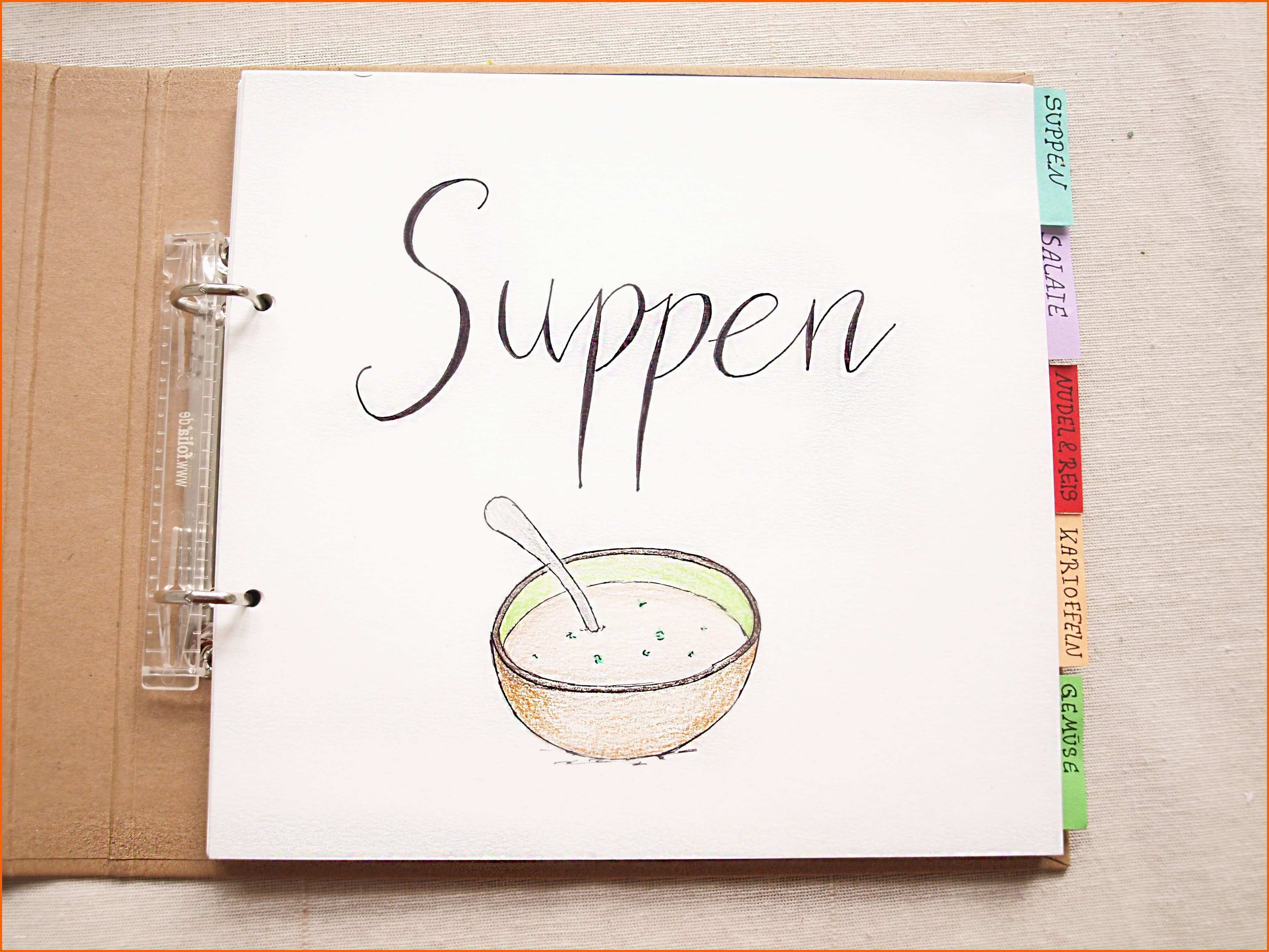 Angepasst Diy Kochbuch Mit Tafelfolie