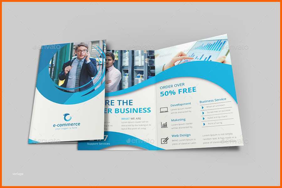 Angepasst E Merce Business Bi Fold Brochure by Dotnpix