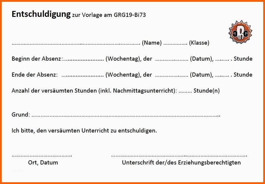 entschuldigung schule vorlage kostenlos vorlagen kostenlos