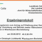 Angepasst Ergebnisprotokoll – Erörterungstermin