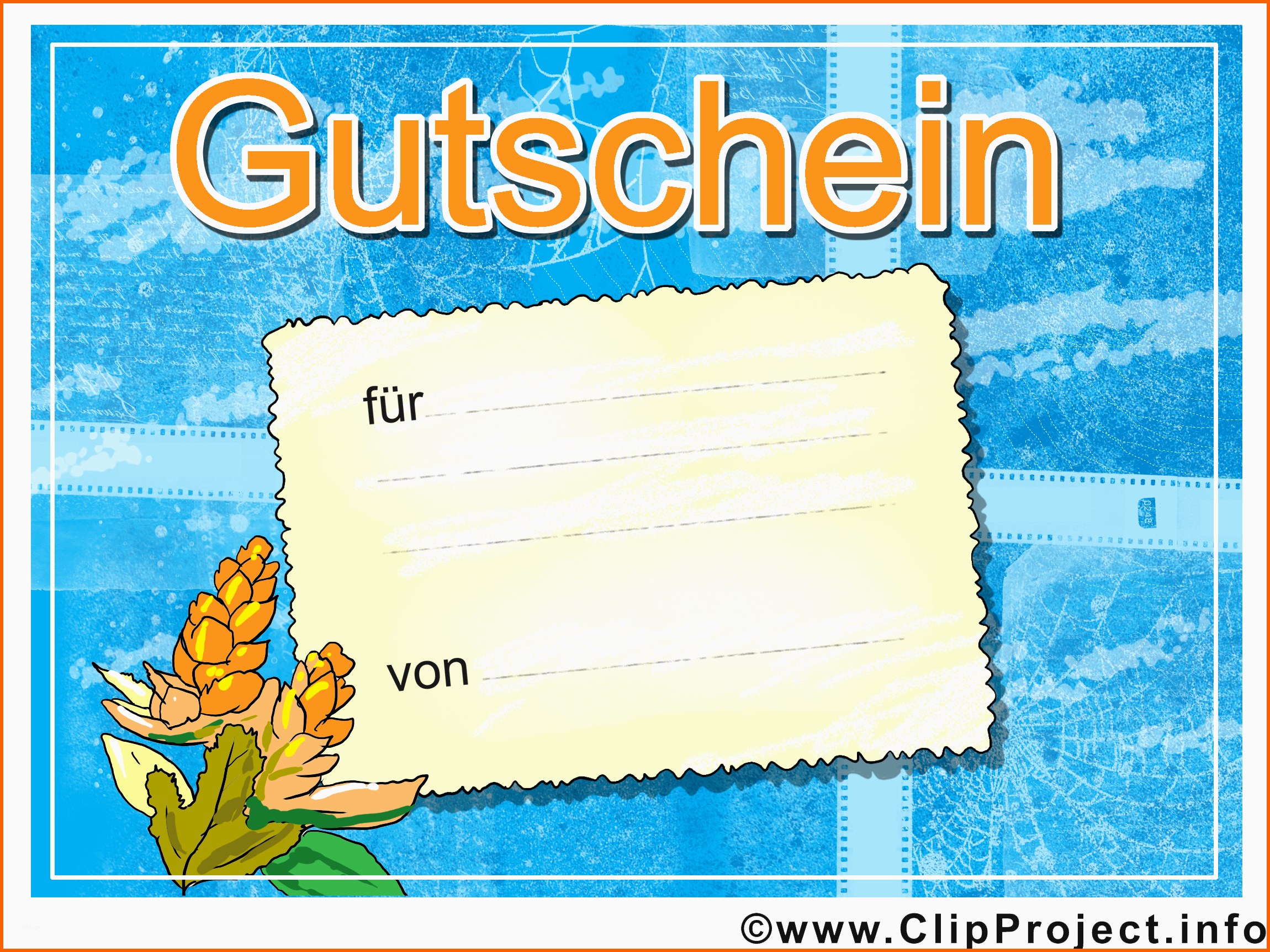 Angepasst Gutschein Zum Ausdrucken Vorlage
