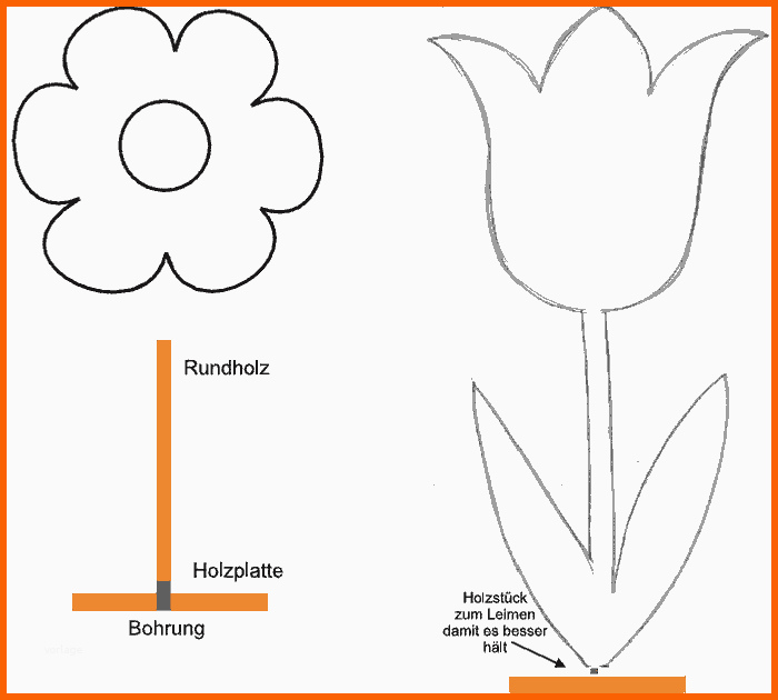 Angepasst Holzblumen Als Frühlingshafte Dekoration