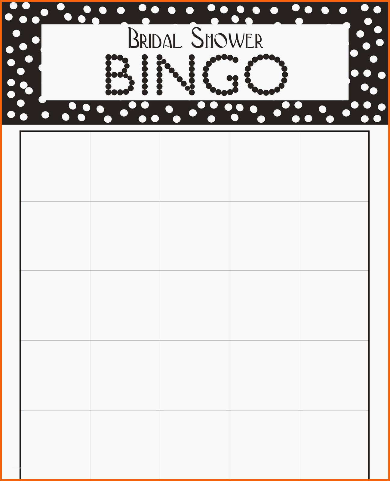 Angepasst Inspirational Bridal Shower Bingo Template Free Printable