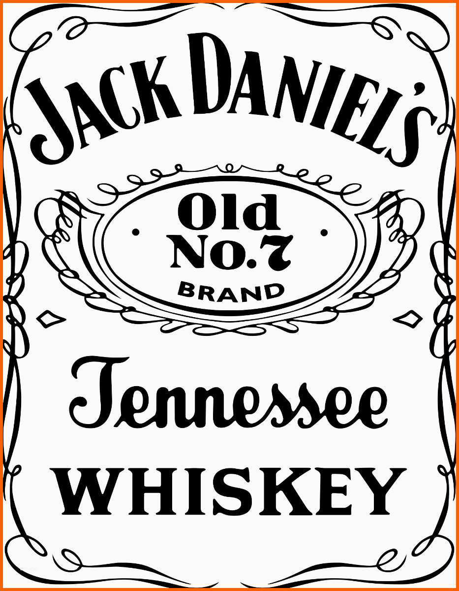 Angepasst Jack Daniels Clipart Transparent Pencil and In Color