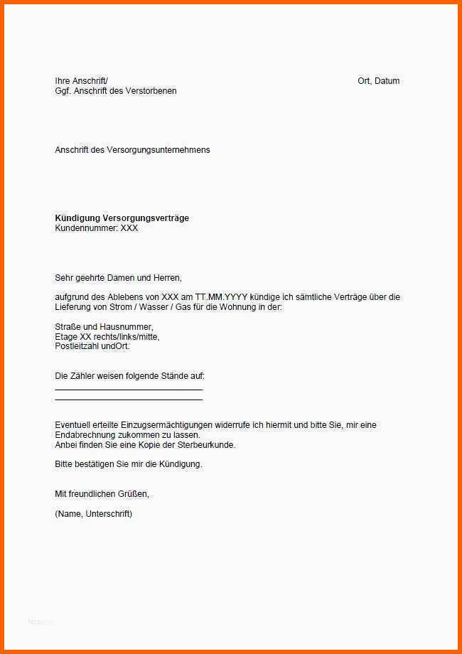 Angepasst Kündigungsschreiben Arbeitnehmer Vorlage Kostenlos Word