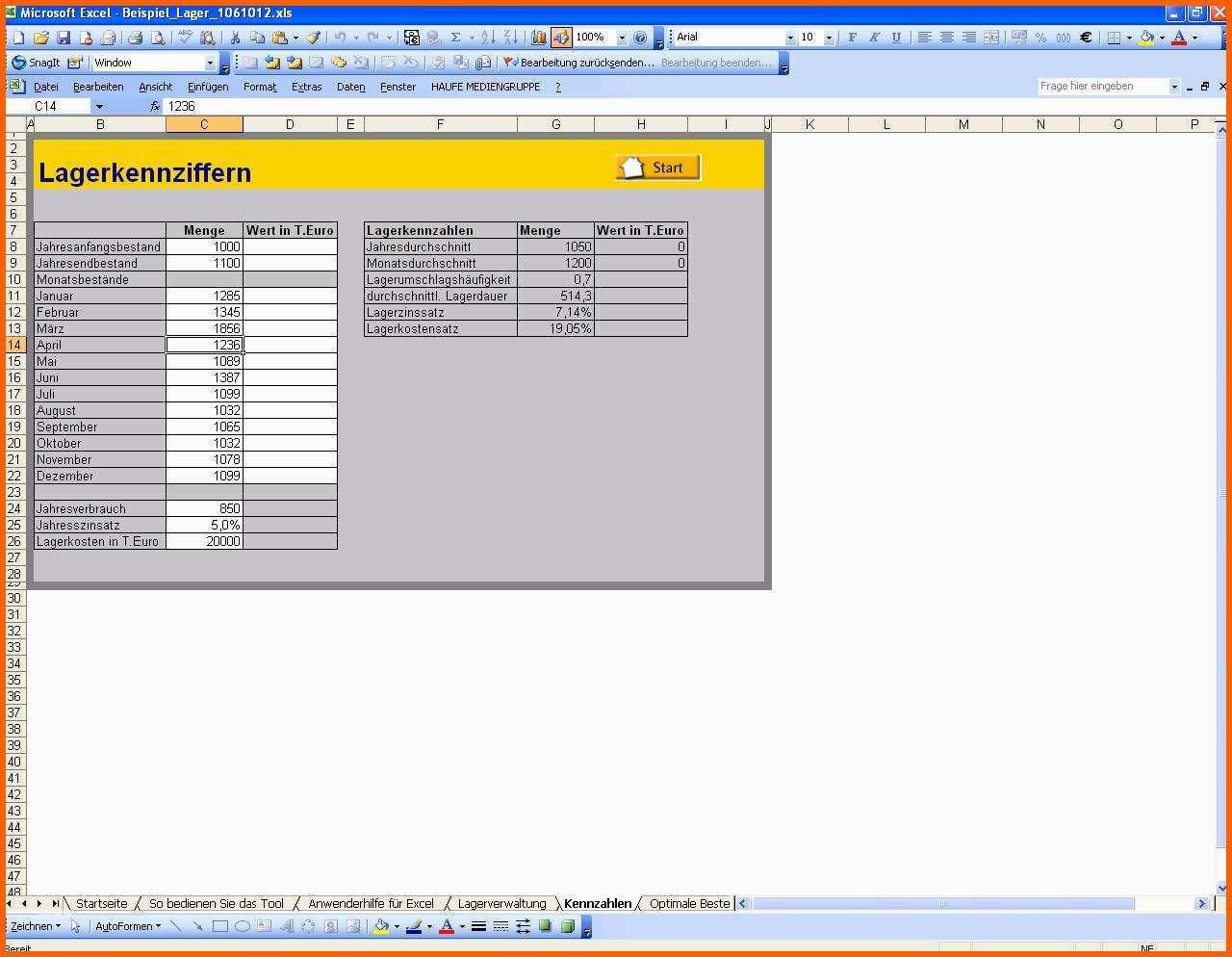 Angepasst Lagerverwaltung Mit Bestellmengenoptimierung Excel
