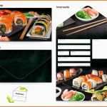 Angepasst Motiv Sushi Gutscheinvorlagen