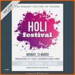 Angepasst Plakat Vorlagen Kostenlos Schönste Holi Festival Plakat