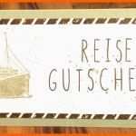 Angepasst Reise Gutschein &quot;ticket Style&quot; Travel Voucher T