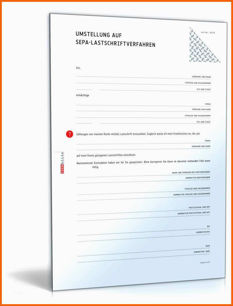 Angepasst Sepa überweisung Vorlage Word Beschriftungs software Fur