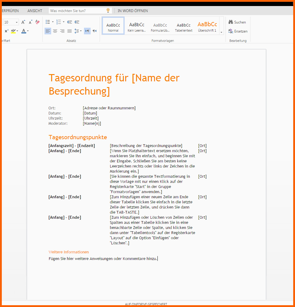 Angepasst Tagesordnung Für Eine Geschäftliche Besprechung