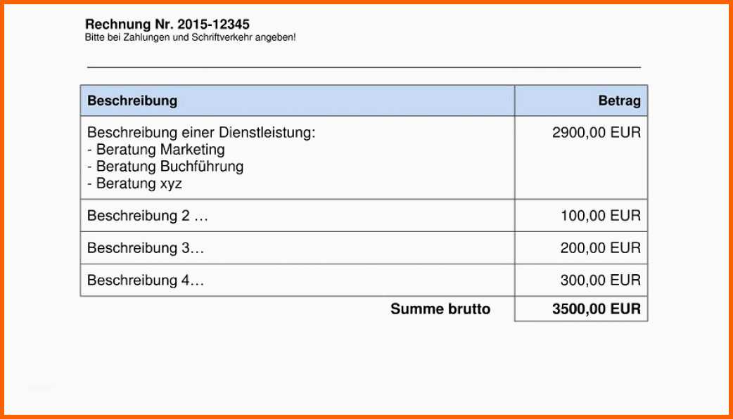 Angepasst Vorlage Rechnung Excel Kleinunternehmer Invdlexcel Vorlage