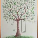 Angepasst Wedding Tree Fingerabdruck Baum Hochzeit Geschenk Taufe