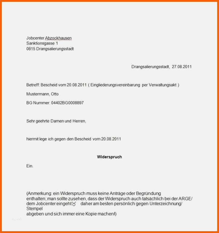 Angepasst Widerspruch Jobcenter Rückzahlung Vorlage Süß Brauche