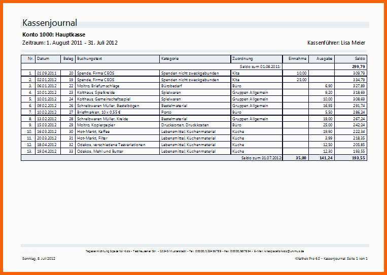 Angepasst Zählprotokoll Kasse Vorlage – Vorlagens Download