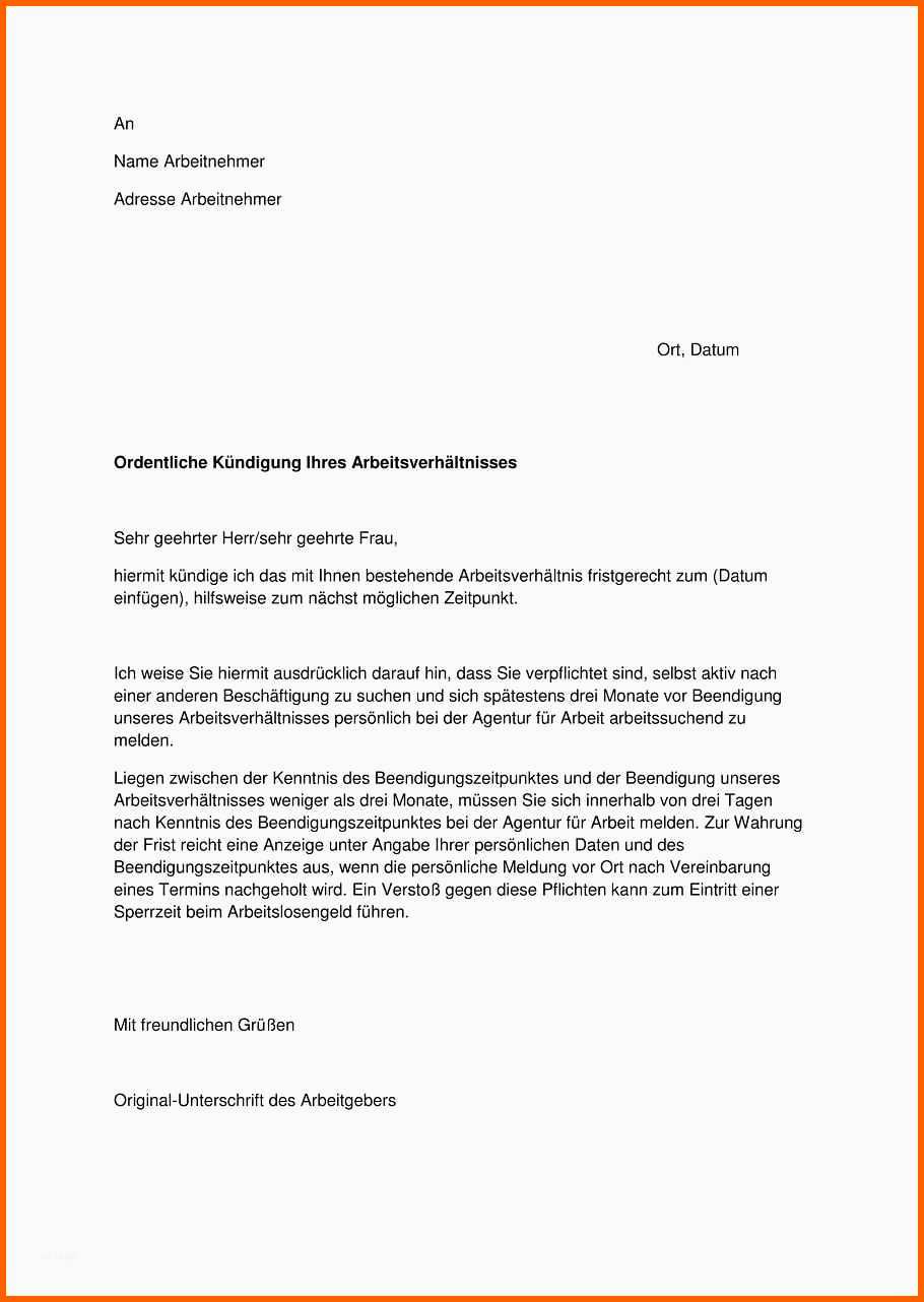 Atemberaubend 15 Ausbildung Kündigen Vorlage