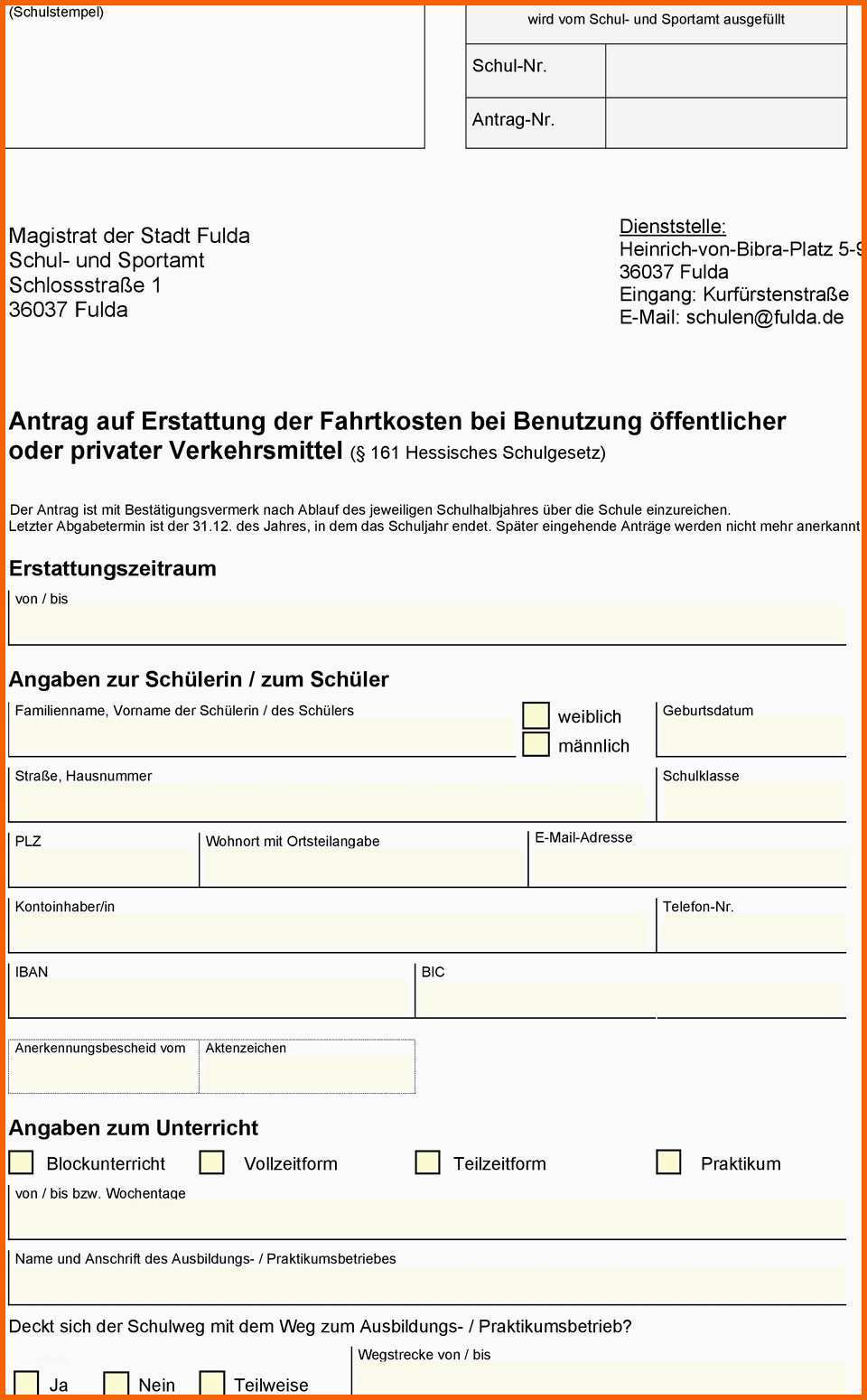 Atemberaubend 20 Antrag Fahrtkostenerstattung Jobcenter