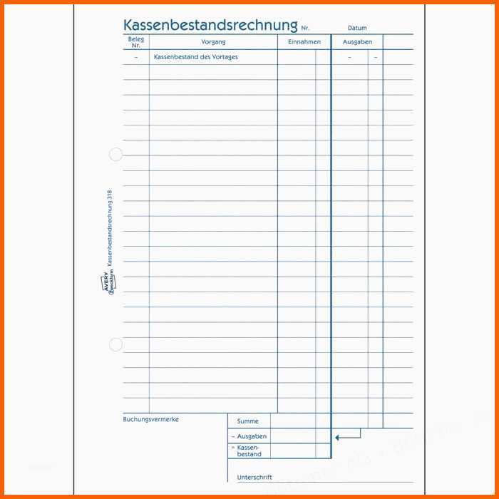 Atemberaubend 20 Kassenbericht Vorlage