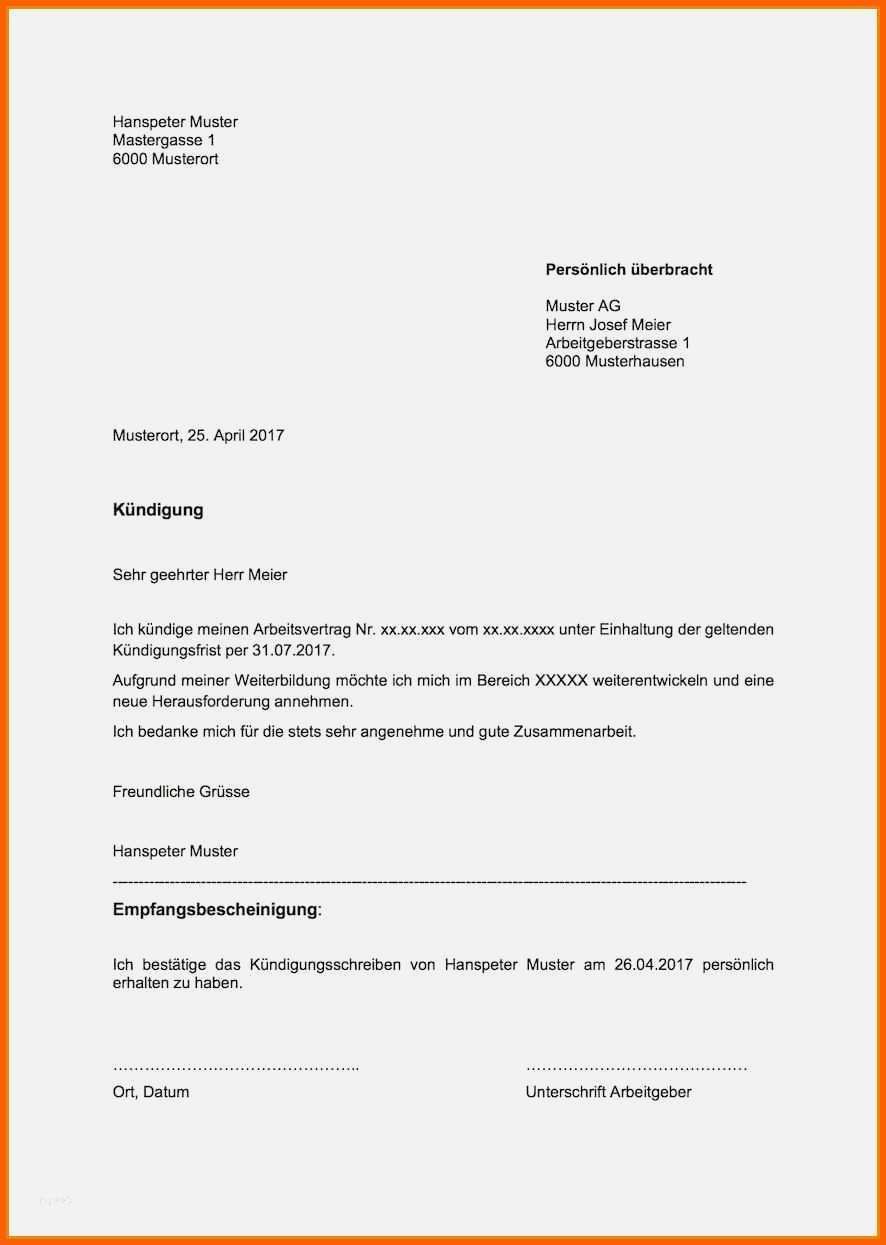 Atemberaubend 20 Kündigung Ausbildung Probezeit Muster Arbeitnehmer