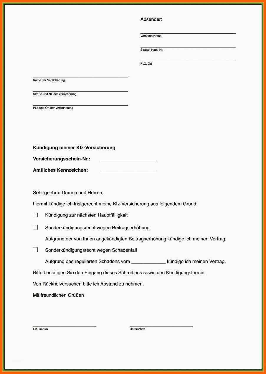 Atemberaubend 20 Lebensversicherung Kündigen Vorlage
