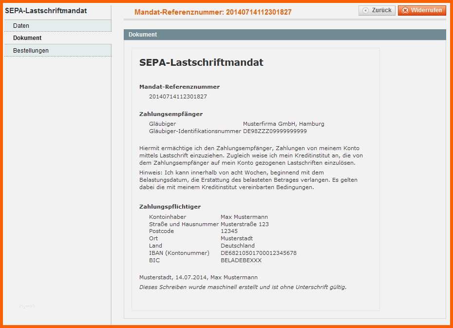 Atemberaubend 58 Einzigartig Vorlage Sepa Lastschriftmandat Ideen