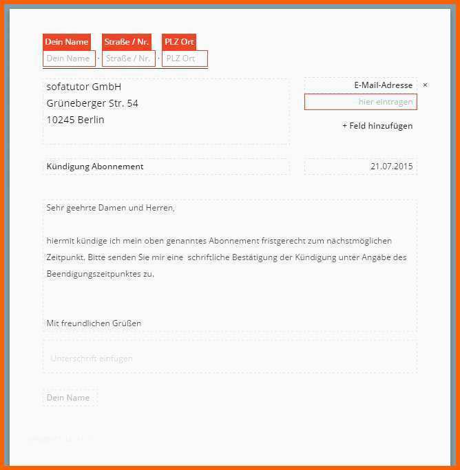 Atemberaubend Blau De Kündigung Vorlage Fabelhafte sofatutor Kündigung