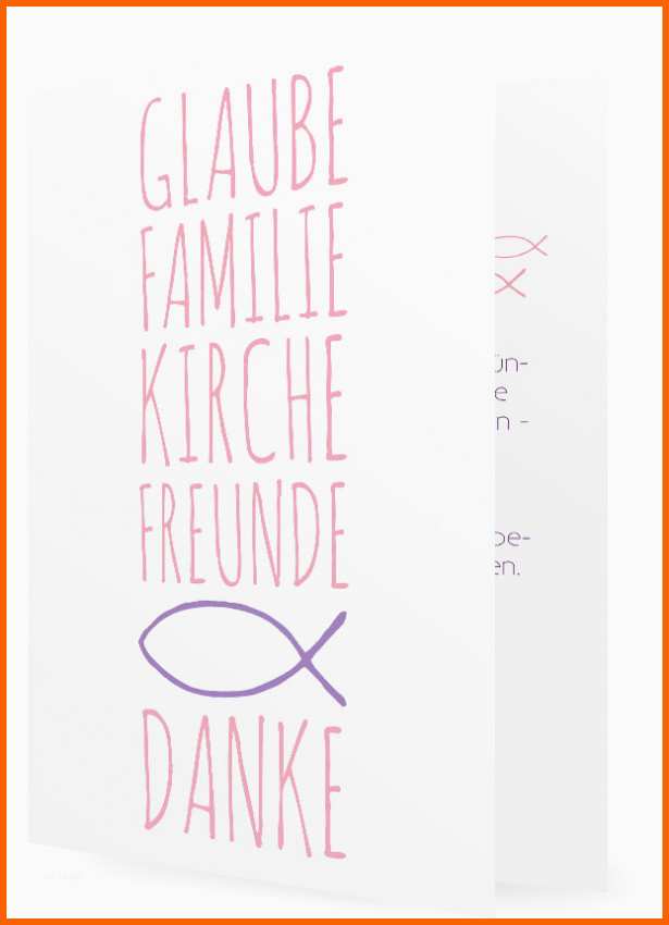 Atemberaubend Danksagung Zur Konfirmation Vorlage
