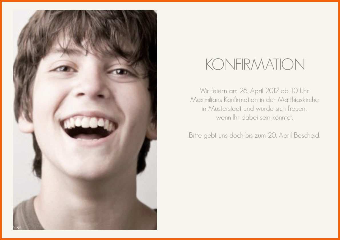 Atemberaubend Einladungskarten Konfirmation Vorlagen Gratis Luxus Sprche