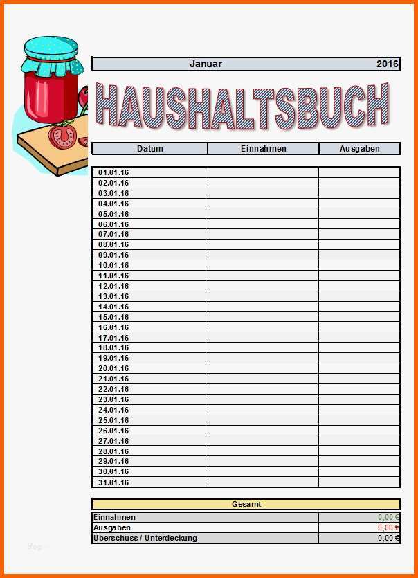 Atemberaubend Einnahmen Ausgaben Vorlage Zum Ausdrucken Elegant
