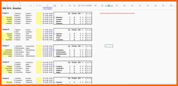 Atemberaubend Em 2016 Spielplan Excel