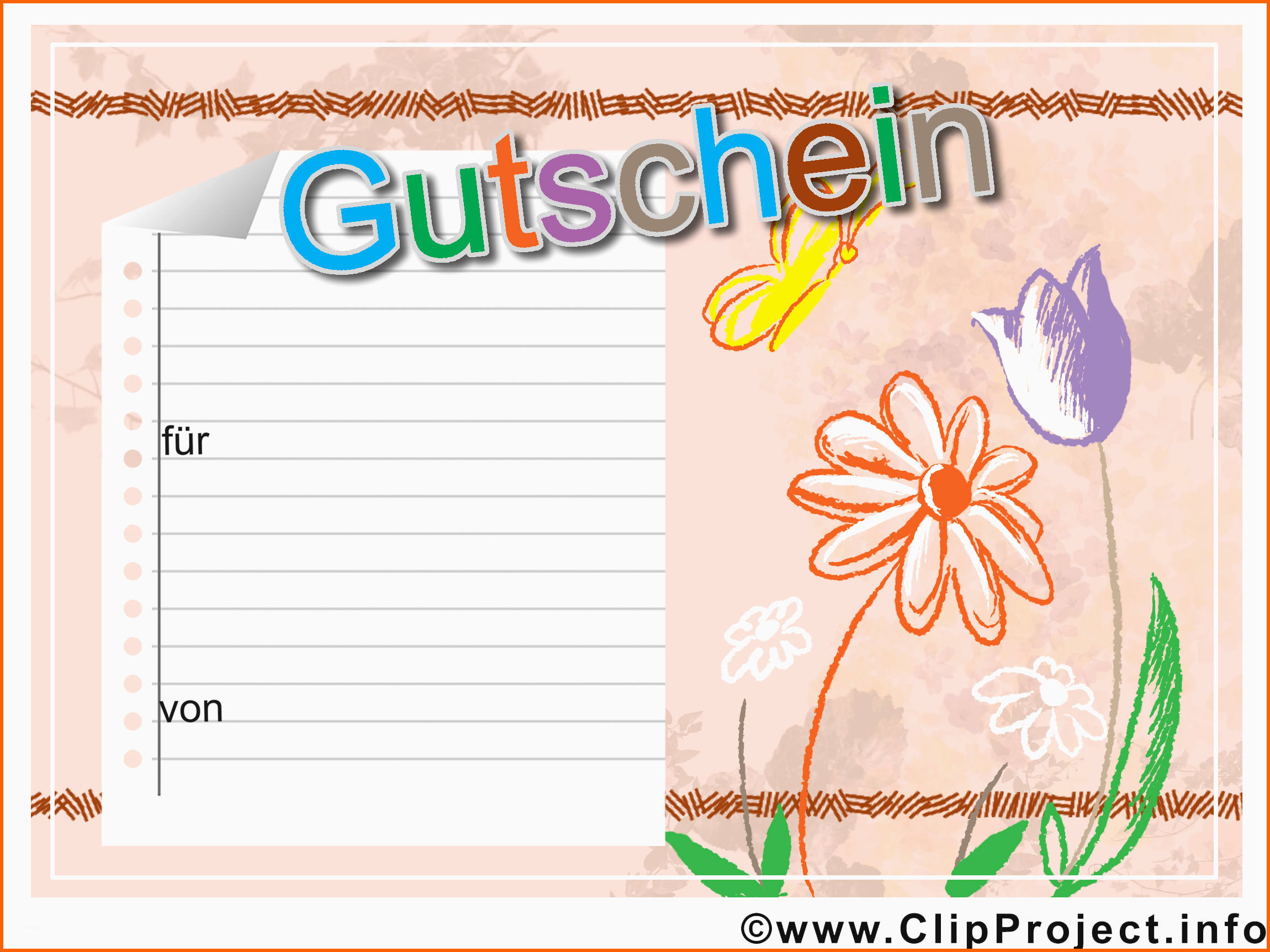 Atemberaubend Gutschein Vorlage Kostenlos