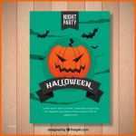 Atemberaubend Halloween Plakat Vorlage Mit Kürbis