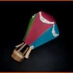 Atemberaubend Hot Air Ballon Paper Art Heißluftballoon Bastelanleitung
