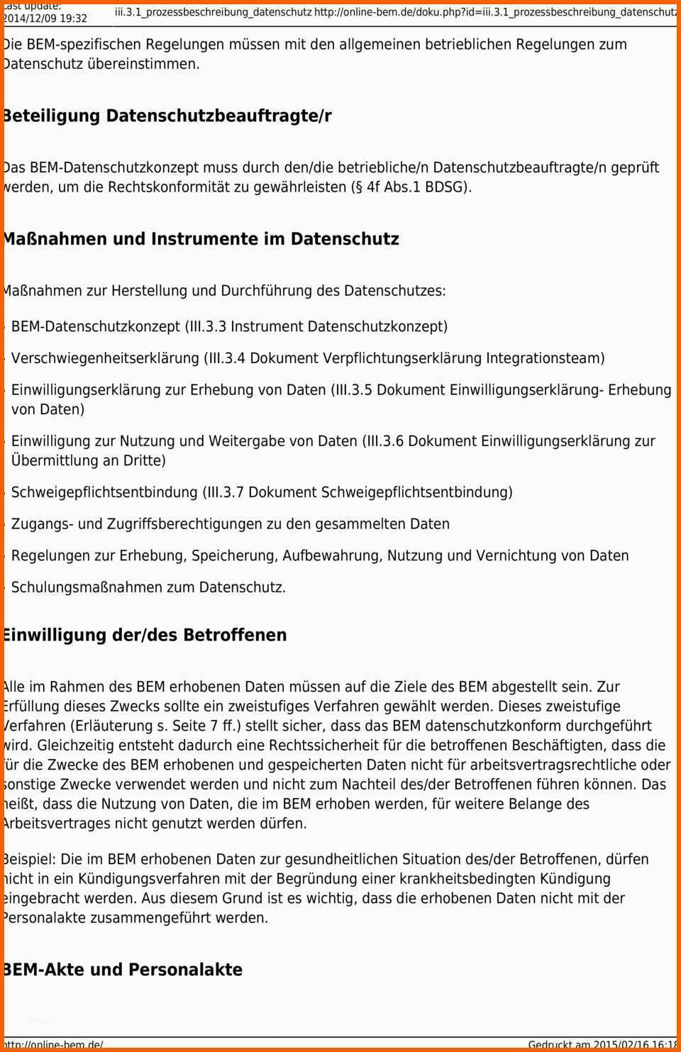 Atemberaubend Iii 3 1 Prozessbeschreibung Datenschutz Pdf