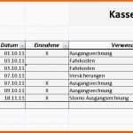 Atemberaubend Kassenbuch Excel Vorlagen Shop