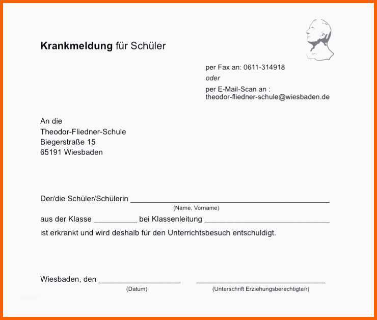 Atemberaubend Krankmeldung Email Vorlage Luxus 51 Konzepte Von