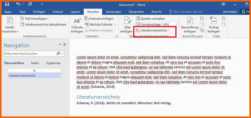 Atemberaubend Literaturverzeichnis In Word Erstellen so Geht’s