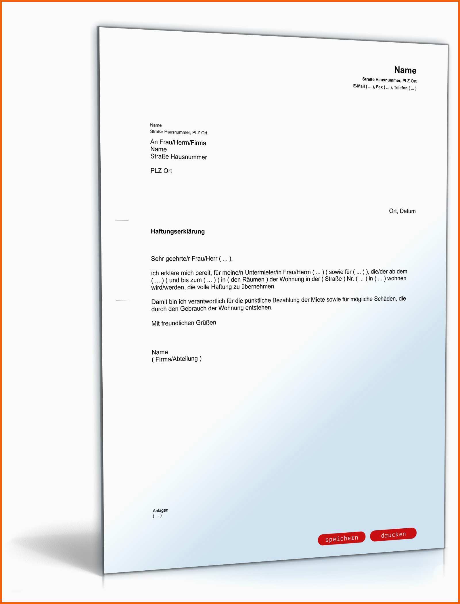 Atemberaubend Mietvertrag Vorlage Word – Vorlagen 1001