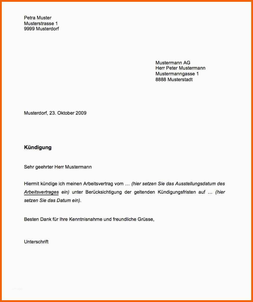 Atemberaubend Musterbrief Kündigung Wohnung Mietrecht Im todesfall Wie
