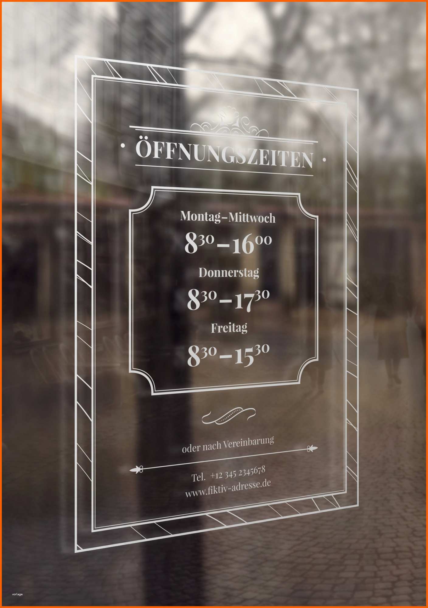Atemberaubend Öffnungszeiten Vorlagen Für Schild & Aushang