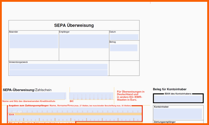 Atemberaubend Pdf Ausfüllhilfe Für Sepa Überweisungen Download